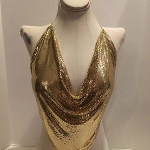 Vintage whiting and Davis mesh halter